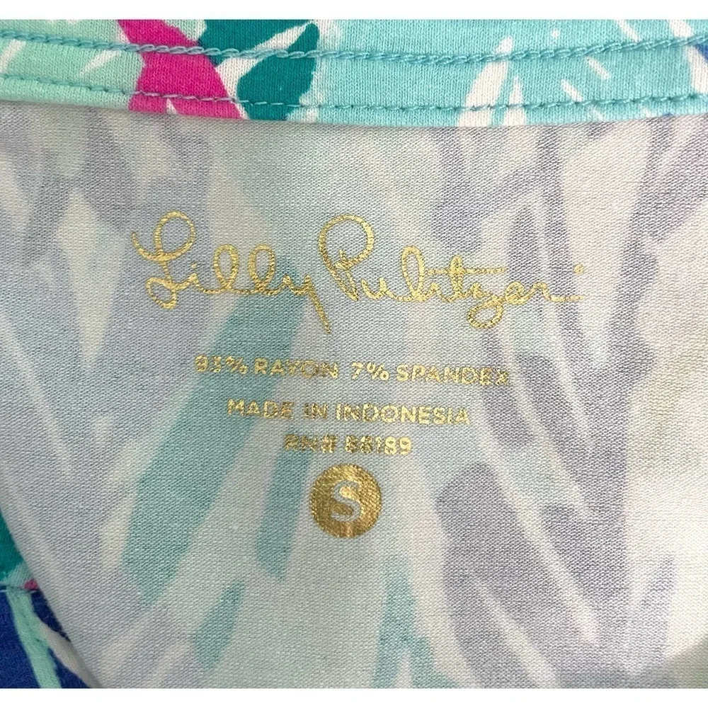 Lilly Pulitzer Vero Tunic Light As A Feather Top Small UPF 50+ Beach Casual - Picture 9 of 9